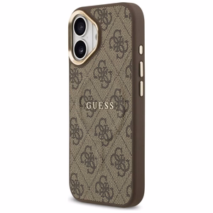 GUESS 4G PU Classic Logo MagSafe -suojakuori iPhone 17 - ruskea