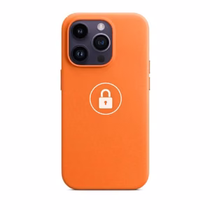 Puhelimen suojakuori Leather Case v2 iPhone 14 Pro Max:lle, oranssi, pakkauksessa