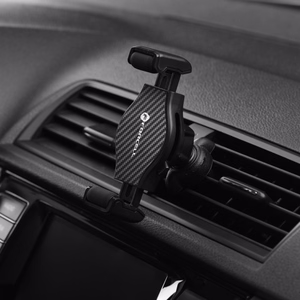 Forcell F-Grip Carbon H-CF509 auton puhelinteline tuuletusritilään, musta