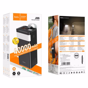External battery Power Bank Hoco J86 22.5W Quick Charge 3.0 40000mAh black