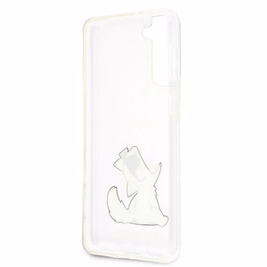 Karl Lagerfeld Choupette Fun Kotelo Samsung Galaxy S21+ - läpinäkyvää