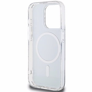Guess IML GCube MagSafe Suojakuori iPhone 15 Pro:lle - musta