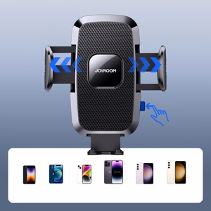Joyroom JR-ZS259 mechanical car holder universal for phone on cockpit / window - black