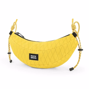 Rockbros H74 polkupyörän laukku ohjaustankoon tai olalle (banaanin muotoinen) 1.8L - keltainen
