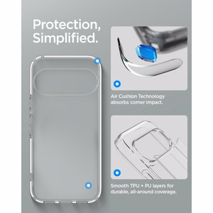 Spigen Ultra Hybrid  Google Pixel 11 Pro kuori, läpinäkyvä