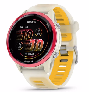 Garmin Forerunner 570 – GPS-älykello, AMOLED, 42 mm, vaaleanpunainen/valkoinen