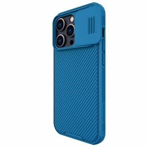 Nillkin CamShield Pro Case iPhone 14 Pro panssaroitu suojus kameran suojus sininen