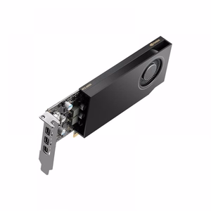 PNY NVIDIA A1000 – ammattitason näytönohjain, 8 Gt GDDR6, 128-bit, PCIe 4.0 ×8, single-slot, 4× Mini DisplayPort 1.4a, 50 W, low-profile bracket, pieni laatikko