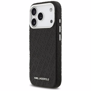 Karl Lagerfeld FW Stamped Karl MagSafe suojakuori iPhone 17 Pro - musta