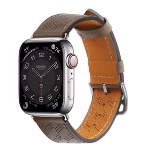 Nahkainen Hihna Apple Watch 38 / 40 / 41 mm ranneke - tummanruskea