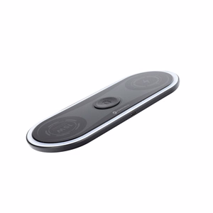 FORCELL F-ENERGY Ellipse langaton laturi 3in1 Apple Qi -yhteensopiva QC 15W musta