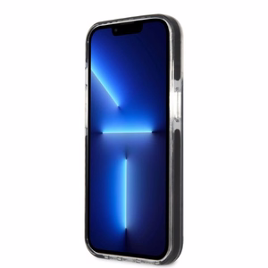 Karl Lagerfeld KLHCP13LTPECK iPhone 13 Pro / 13 6.1" kovakuori musta/musta Choupette Head