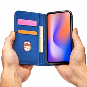 Magneettikorttikotelo iPhone 12 Pro Max Kotelo kortti lompakko kortin haltija sininen