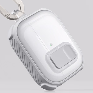 AmazingThing Titan Pro Mag Case Clear Suojakuori AirPods Pro 3 -kuulokkeille - valkoinen