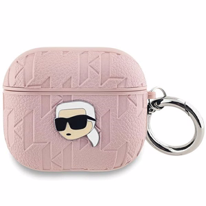 Karl Lagerfeld Monogram Karl Head suojakuori AirPods 3:lle - vaaleanpunainen