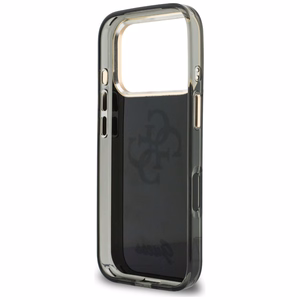 Guess IML 4G Script Metal suojakuori mallille iPhone 17 Pro Max / 18 Pro Max – väri: musta