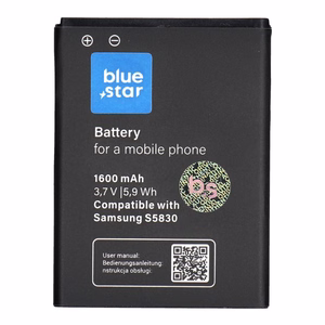 Akku Samsung S5830 Galaxy Ace / Galaxy Gio S5670 1600 mAh Blue Star Premium