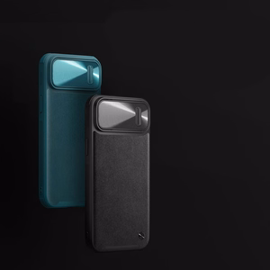 Nillkin CamShield Nahka S Kotelo iPhone 14 kotelo suojus kameran kansi musta