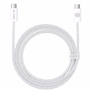 Blavec Cable Candy punottua - Type C - Type C - PD 60W 3A 1 metri Apple CarPlay/Android Auto (CCA-CC3W10) valkoinen