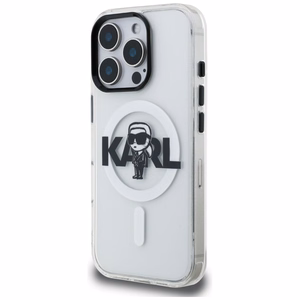 Karl Lagerfeld IML Karl Sketch Logo MagSafe suojakuori iPhone 16 Pro - läpinäkyvä