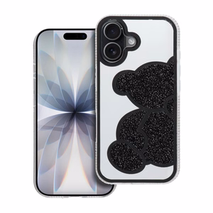 Suojakuori iPhone 17:lle Teddy Bear musta