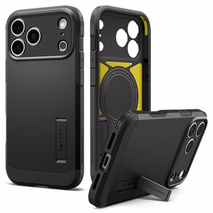 Spigen Tough Armor MagSafe suojakuori mallille iPhone 18 Pro / 17 Pro – väri: musta