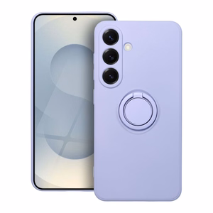 Silikoninen Suojakuori Renkaalla Samsung S25:lle violetti