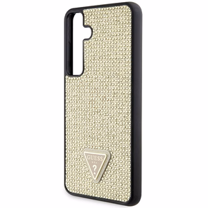 Guess Rhinestone Triangle suojakuori laitteelle Samsung Galaxy S24+, kullanvärinen