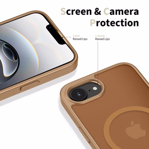 Tech-Protect BasicMag MagSafe -suojakuori iPhone 16e / 17e:lle - ruskea