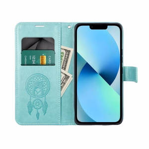 MEZZO Book Läppäsuojakuori Samsung S26 Ultra:lle dreamcatcher vihreä