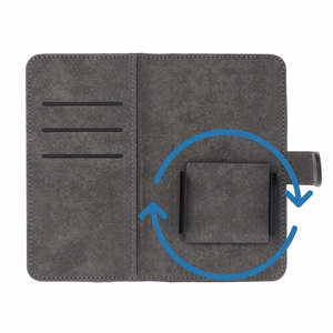 Läppäsuojakuori iPhone 12 / 13 / Samsung S6 / A5 2016 / Xcover 4 / S22 / Huawei P8 2017:lle Common Book koko S musta