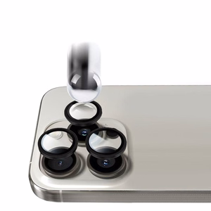 Tel Protect Titanium Lens 99% AR -mustat karkaistut suojalasit Apple iPhone 18 Pro- ja iPhone 18 Pro Max -puhelinten kameralinsseille (3 kpl)