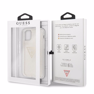 Guess GUHCN58SGTLGO iPhone 11 Pro kultainen / kultainen kova kotelo Glitter Triangle