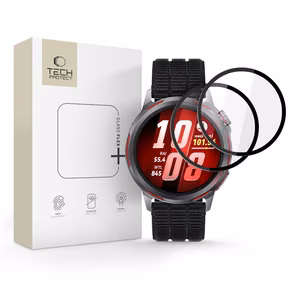 Tech-Protect Glass Flex+ 2 kpl hybridilasi Huawei Watch GT Runner 2:lle – musta