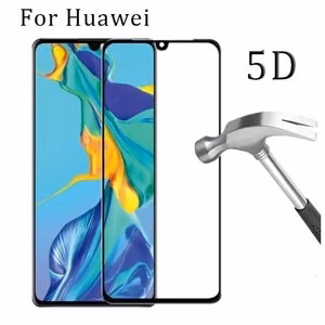 Karkaistu lasi 5D Full Glue Huawei P40 kaareva musta bulk