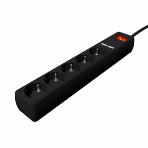 CABLE POWER EXTENSION 1.5M/5OUTL. SPG5-U2-5-02 GEMBIRD