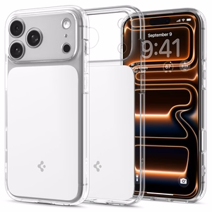 Spigen Ultra Hybrid T Mag Magsafe Suojakuori iPhone 17 Pro Max:lle Clear/White