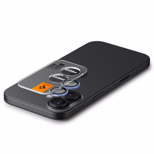Spigen Optik Pro GLAS.TR ”EZ FIT” Camera Cover 2-pack for iPhone 16 / 16 Plus / 17 - Blue