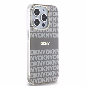 DKNY IML Mono ja Raita MagSafe Suojakuori iPhone 15 Pro:lle - beige