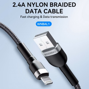 Wozinsky WNBAL1 USB-A / Lightning 2.4A kaapeli 1 m - musta