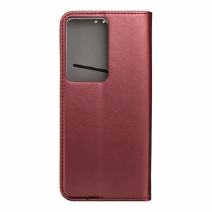 SMART MAGNETO Book Suojakuori OPPO A5 4G / A5 5G:lle burgundinpunainen