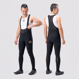 Rockbros YDCK012-1 Long Fleece Bib Tights with Pad Size XL - Black