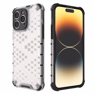 Honeycomb kotelo iPhone 14 Pro panssaroitu hybridi suojus sininen
