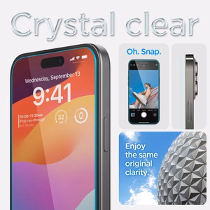 SPIGEN tempered glass GLAS.TR ”EZ FIT” for IPHONE 15 Plus transparent