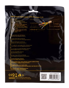 Gembird 3m HDMI M/M HDMI-kaapeli HDMI Type A (Standard) musta