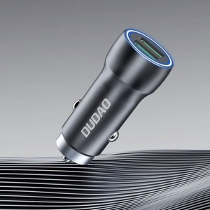 Autolaturi Dudao R4+ harmaa 18W (2xUSB-A)
