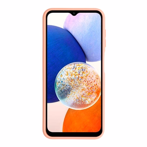 Camshield Soft suojakuori Samsung Galaxy A14 4G/5G:lle lohenpunainen