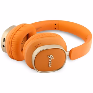 Wireless headphones Guess ENC Rectangle Metal Script orange