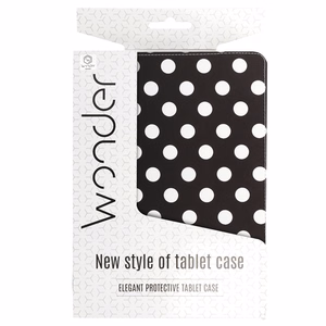 Wonder Canvas tablettikotelo 13 tuumaa musta pilkukuvio