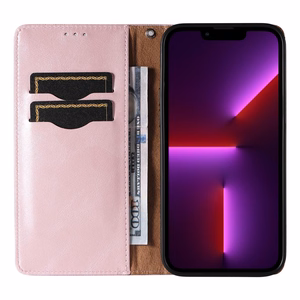 Magneetti hihna asia asia iPhone 13 Pro Max pussi lompakko + Mini Lanyard riipus vaaleanpunainen